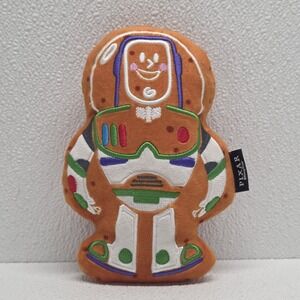 Chewy Pixar Buzz Lightyear Gingerbread Cookie Squeak Plush Toy